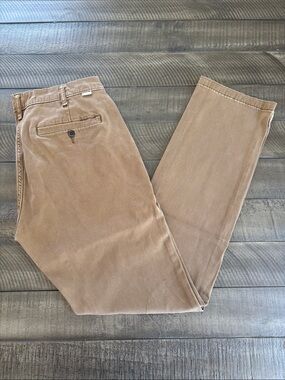 Men's Slim Straight Chino Pants in Tan